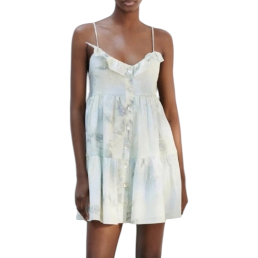Zara Light Blue Mini Dress